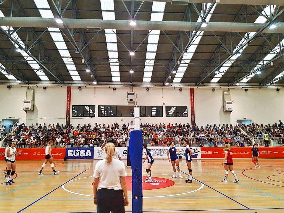The volleyball finals were also held today ©EUG Coimbra 2018/Facebook