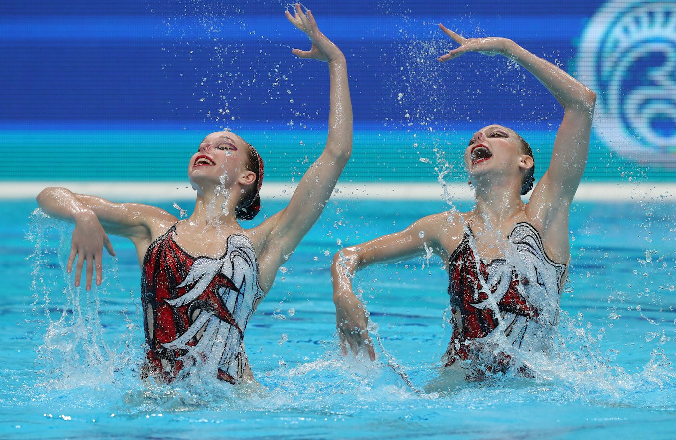 Russia won both duet competitions yesterday to remain on course to win all the available titles  ©FINA
