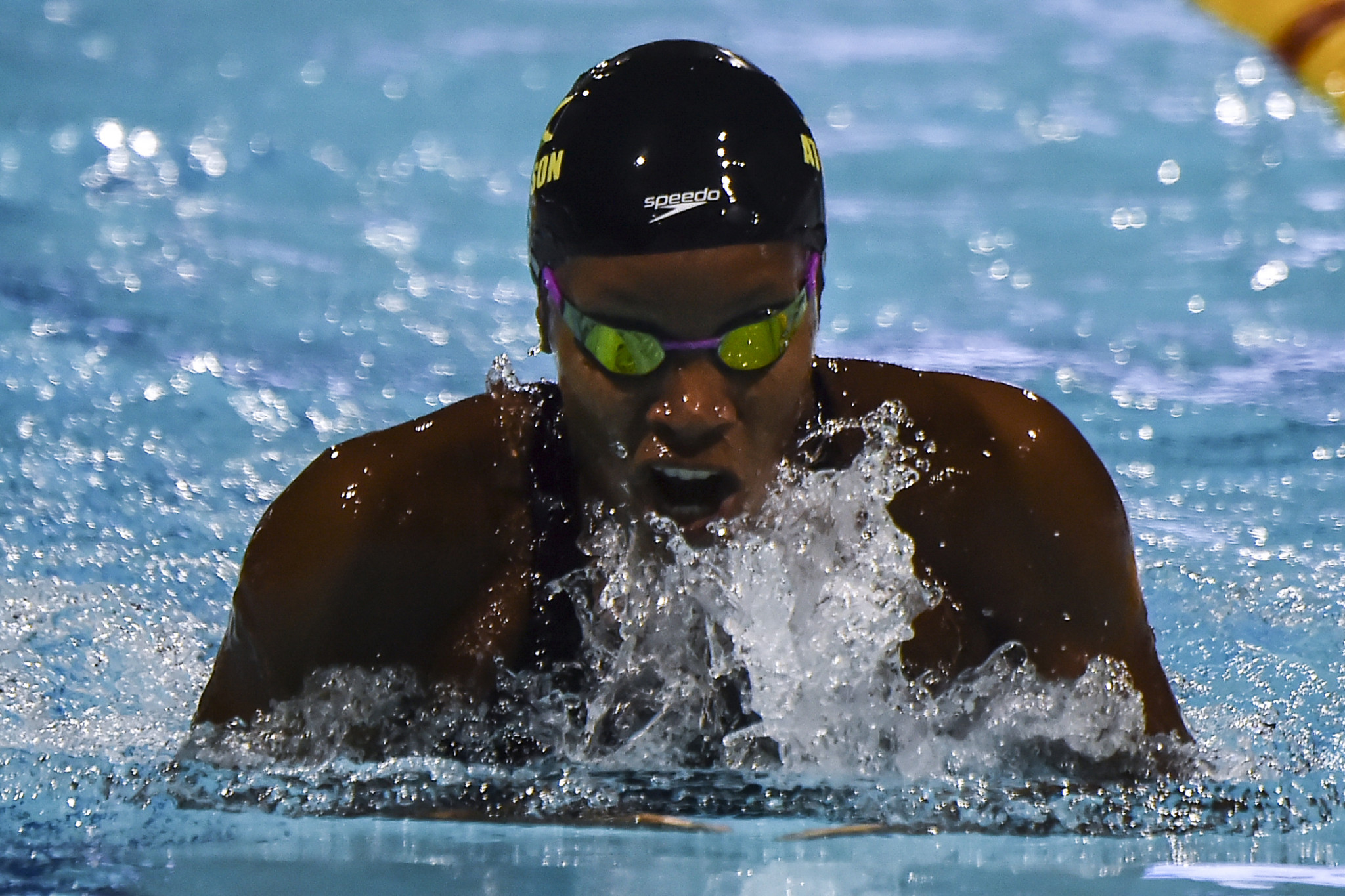 Jamaican swimming ace Alia Atkinson set a Games record on her way to winning the women’s 100 metres breaststroke event on the first day of medal action at the Central American and Caribbean Games in Barranquilla in Colombia ©Getty Images