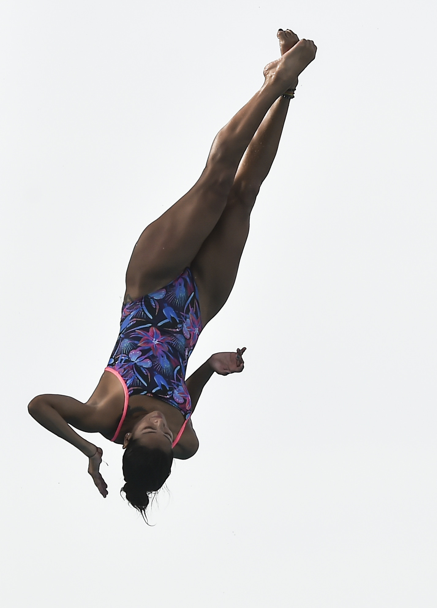 Diana Pineda was one of 10 gold medallists for hosts Colombia today, winning the women's 1m springboard diving event ©Getty Images