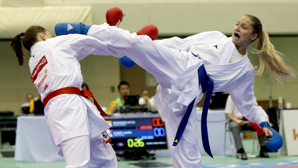 Action continued today at the World University Karate Championships in Kobe ©Naomichi Matsushita/AKF