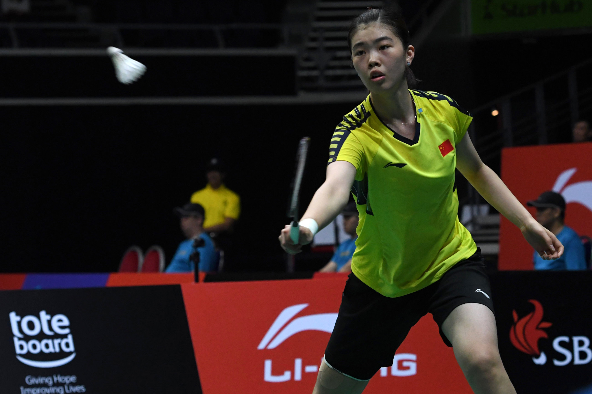 Gao Fangjie of China overcame the highest-seeded player in the women's singles draw to reach the final of the BWF Singapore Open ©Getty Images