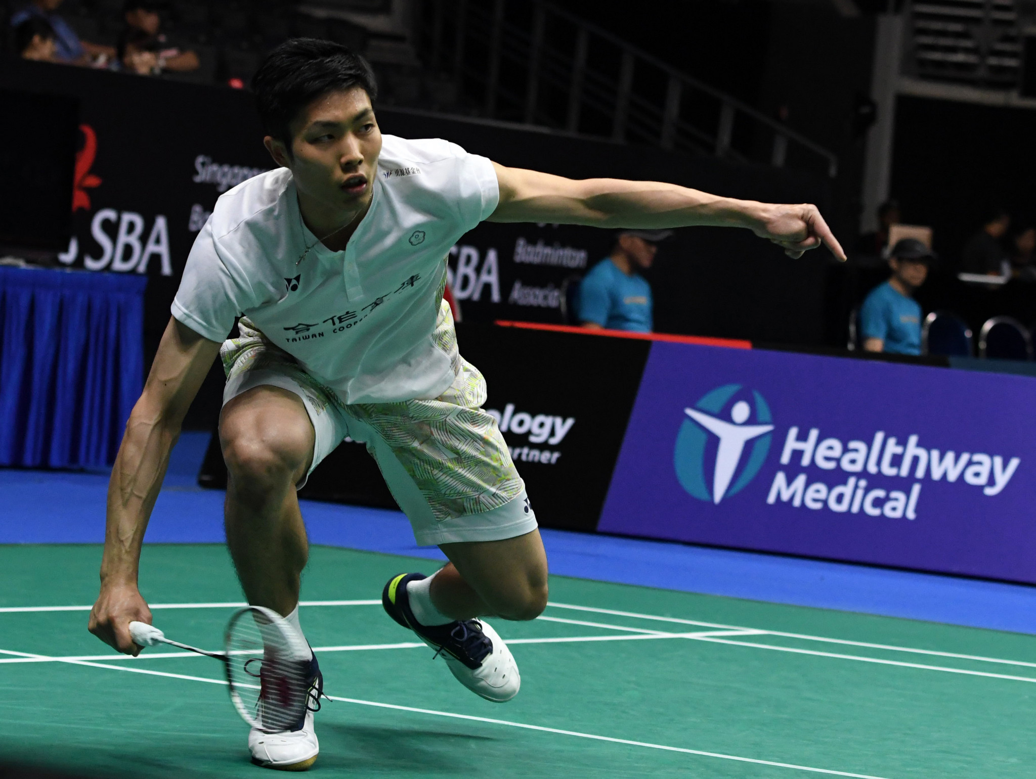 Chou Tien Chen of Chinese Taipei booked his place in the final of the men's tournament ©Getty Images