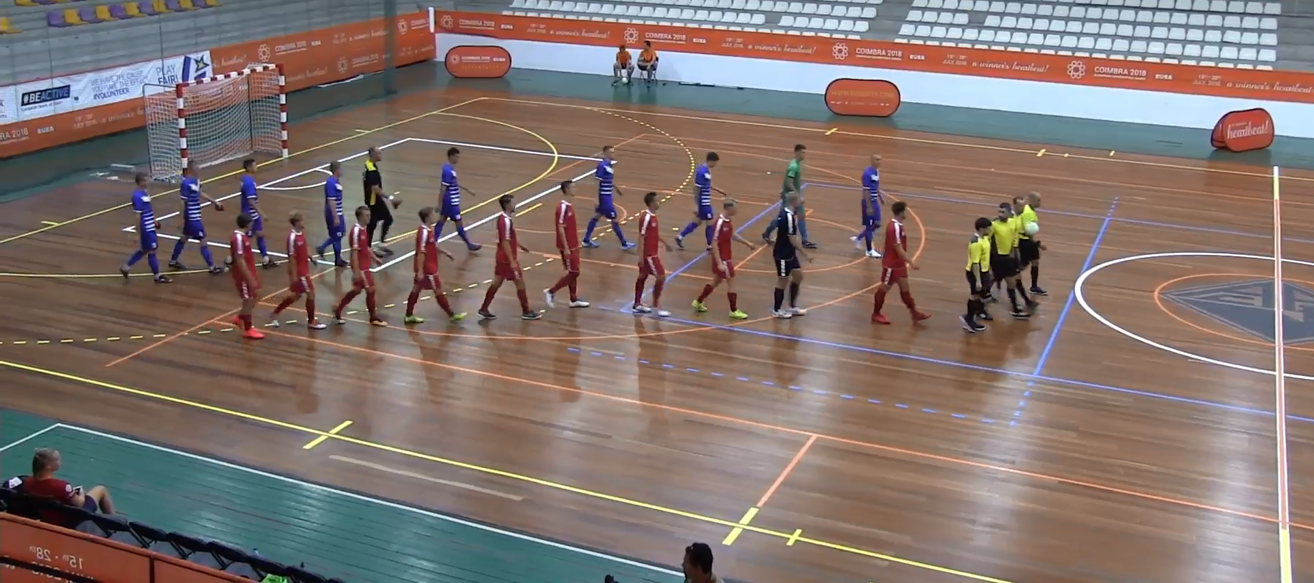 Futsal competition began with group stage matches ©YouTube