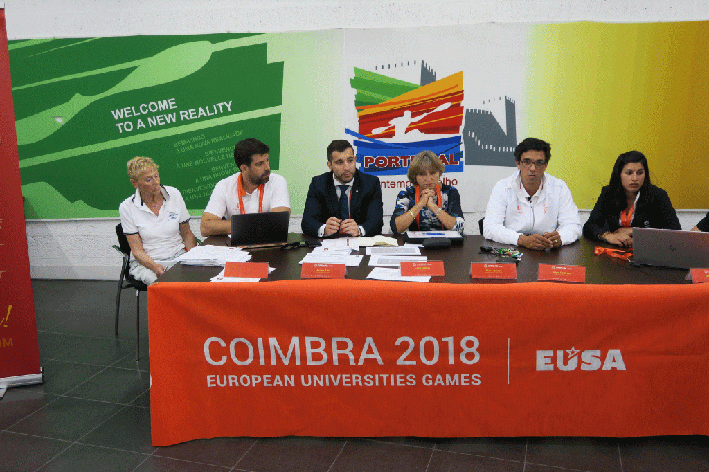 Officials welcomed the start of the second week of competition at the European Universities Games ©EUGA