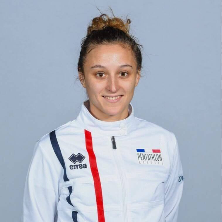 Marie Oteiza won the women's elite title in Hungary ©Facebook/Equipe de FRANCE de Pentathlon Moderne