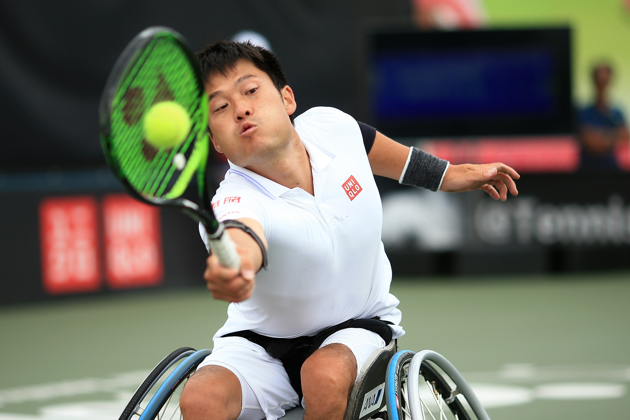 Japan's Shingo Kunieda made it through to the men's singles final by winning the only singles match on today ©Getty Images