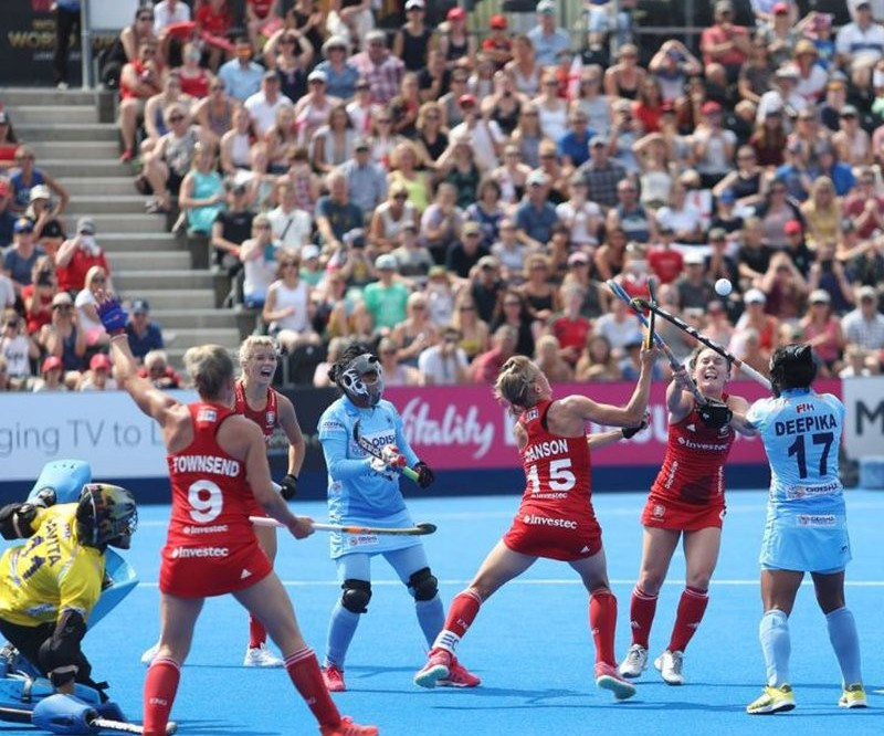 Hosts England were held to a frustrating 1-1 draw by India as the Women's Hockey World Cup got underway in London ©Twitter
