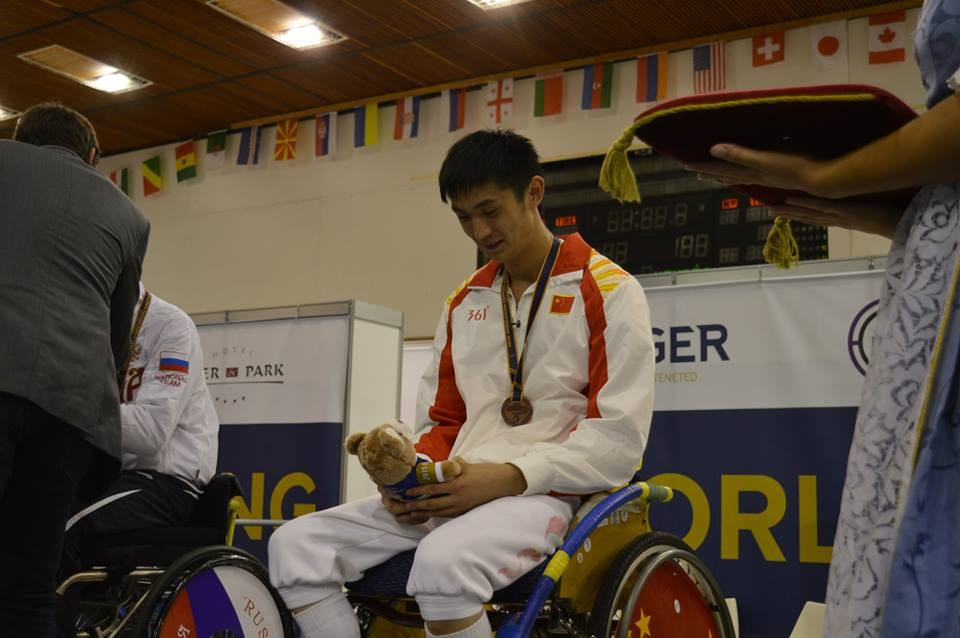 China's Gan Sun won the men's category A epee event
