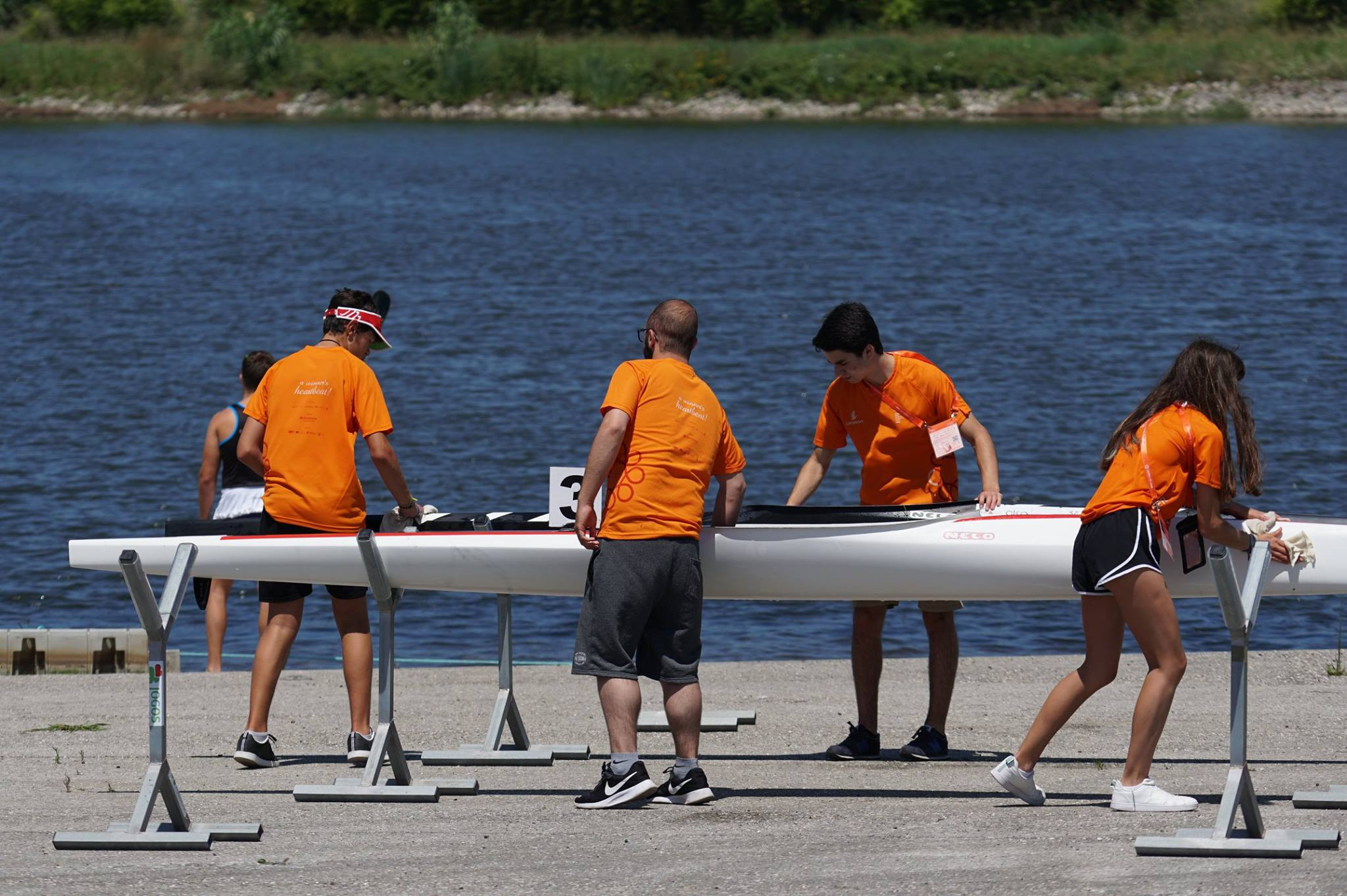 Canoe sprint finals began at the European Universities Games ©Facebook/EUG Coimbra 2018