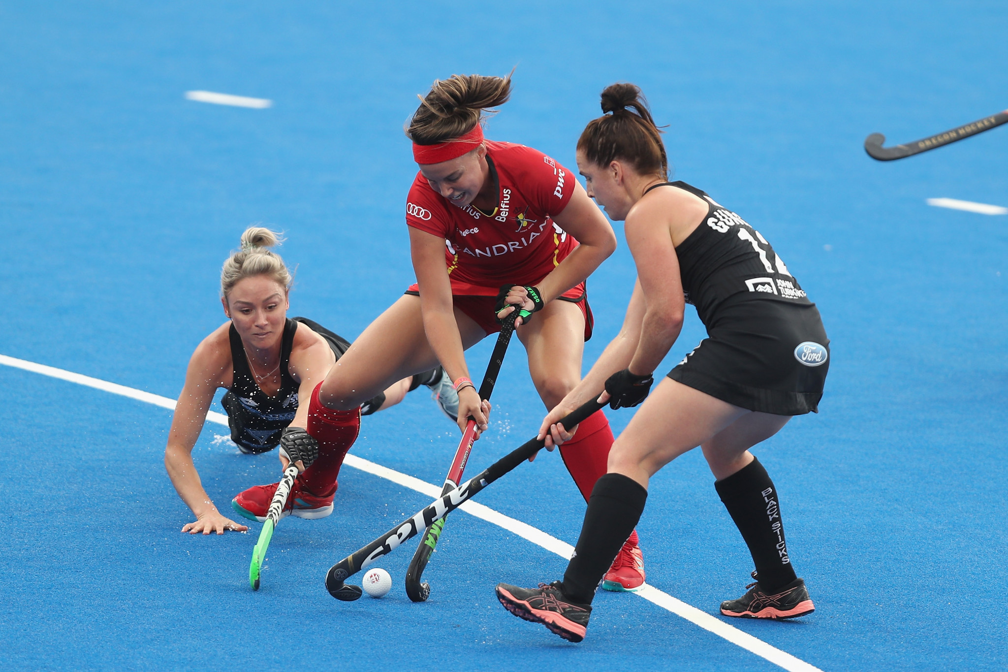Commonwealth Games silver medallists New Zealand beat Belgium in a high-scoring encounter ©Getty Images