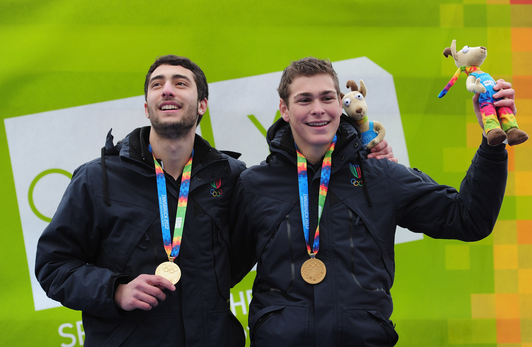 Patrick Baumgartner, left, won Youth Olympic gold with Alessandro Grande in 2012 ©Getty Images