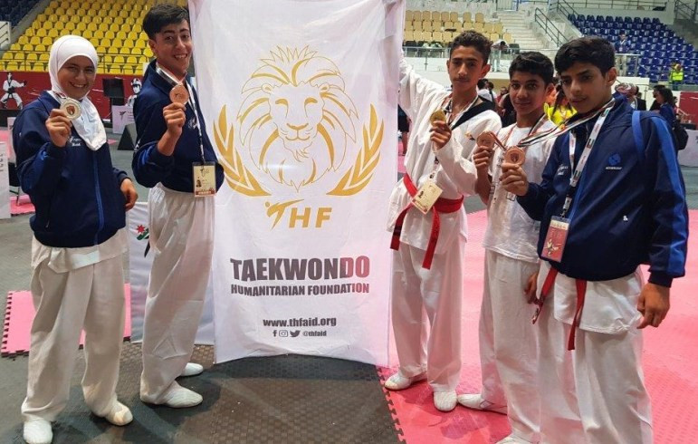 Al Ghotani makes history by winning gold for Taekwondo Humanitarian Foundation