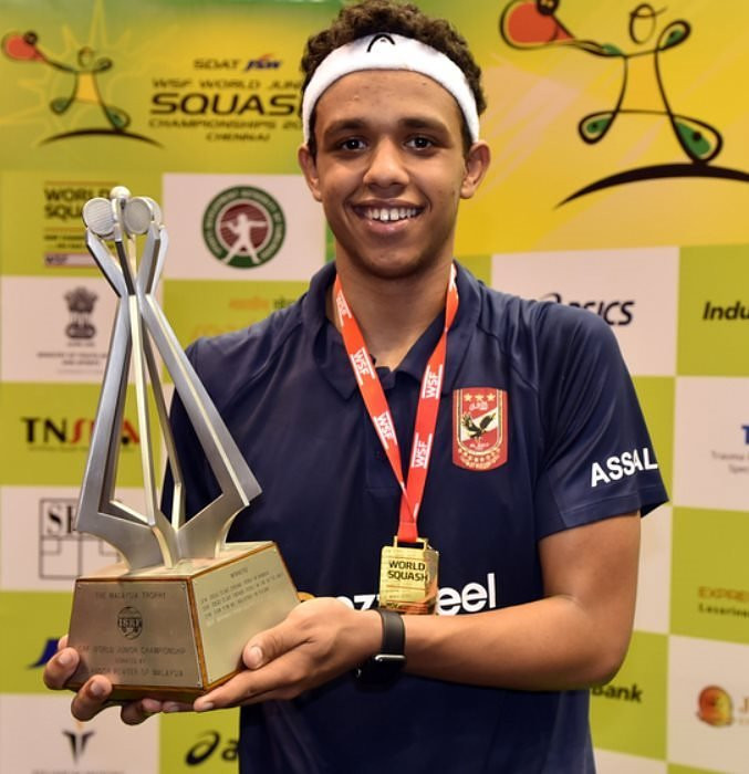 Mostafa Asal earned the men's junior title in Chennai ©Twitter/WSF WorldJuniors