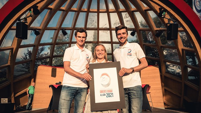 The logo for the 2021 Nordic World Ski Championships has been revealed at a special ceremony in Oberstdorf ©Dominik Berchtold 