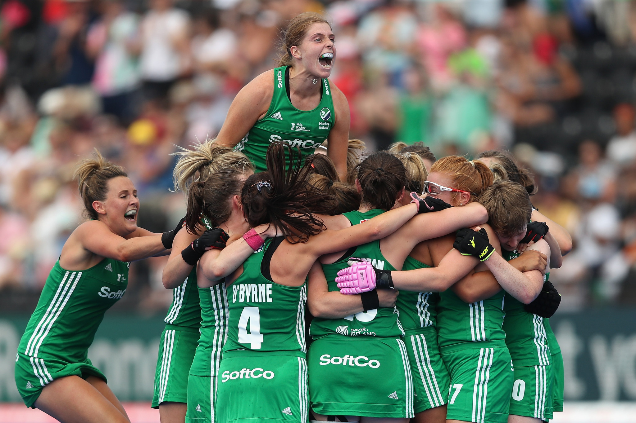 Ireland have made history, beating India today to qualify for the quarter-finals at the Women's Hockey World Cup for the first time ©Getty Images