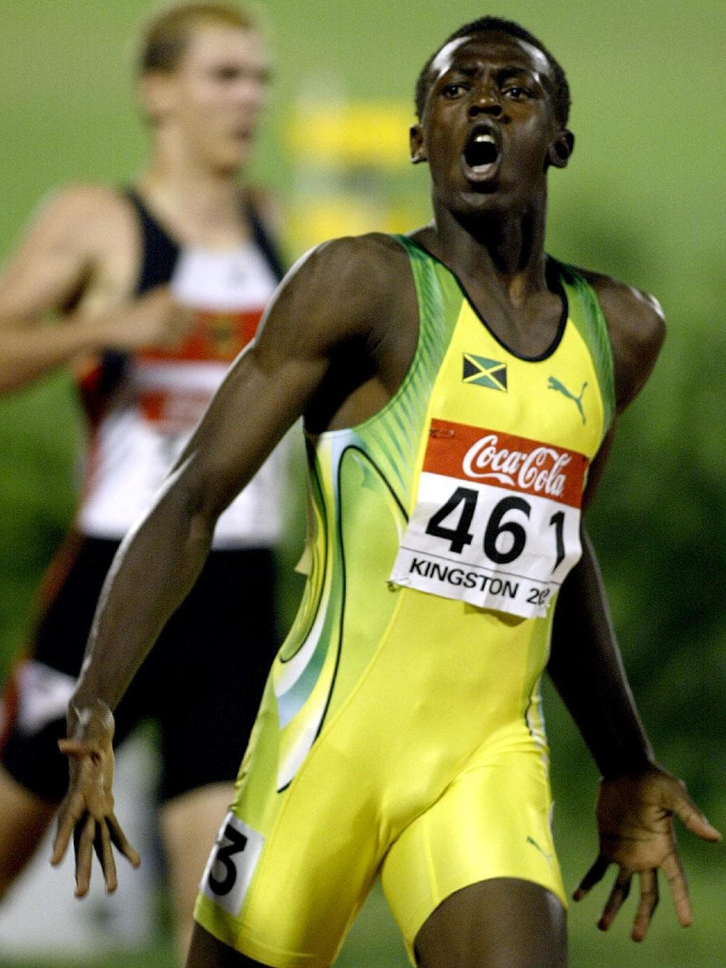 The international career of Usain Bolt was launched when he won the 200 metres at the 2002 IAAF World Junior Championships in front of a home crowd in Kingston ©Getty Images 