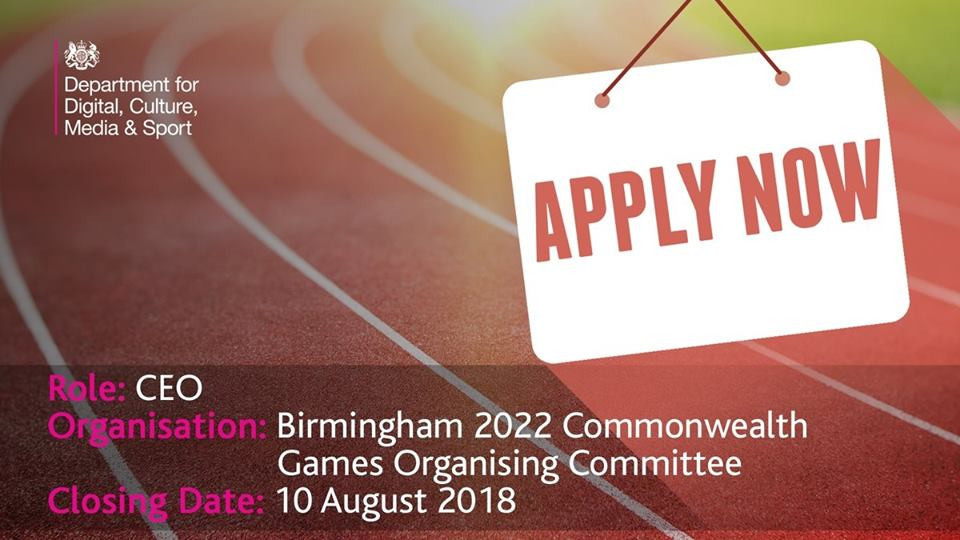 A search to find a chief executive for Birmingham 2022 has been launched ©DCMS