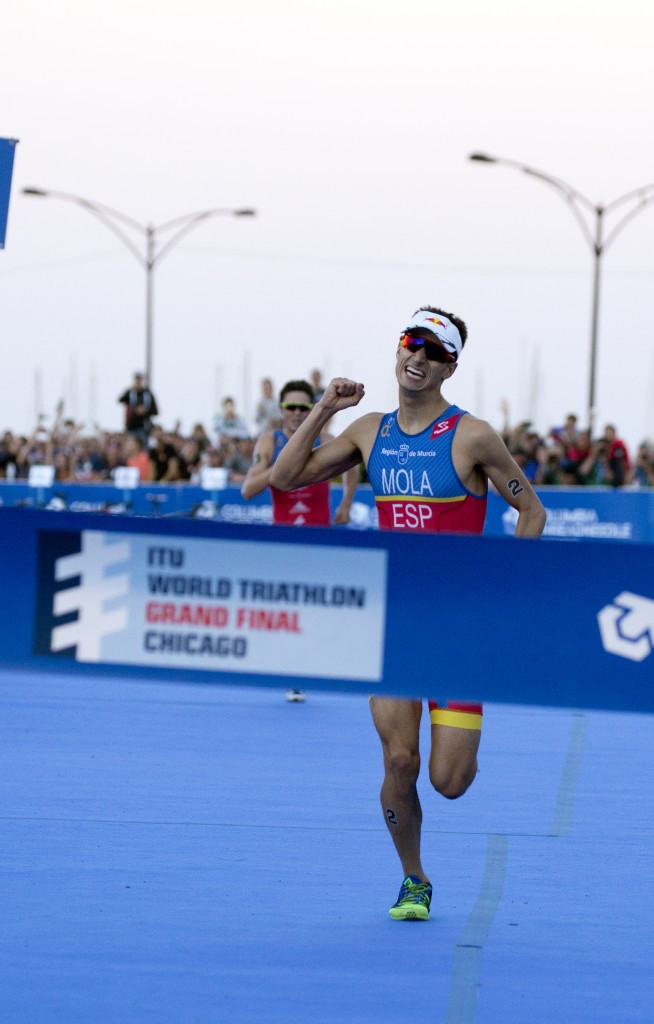Spain's Mario Mola won the elite men's race in Chicago