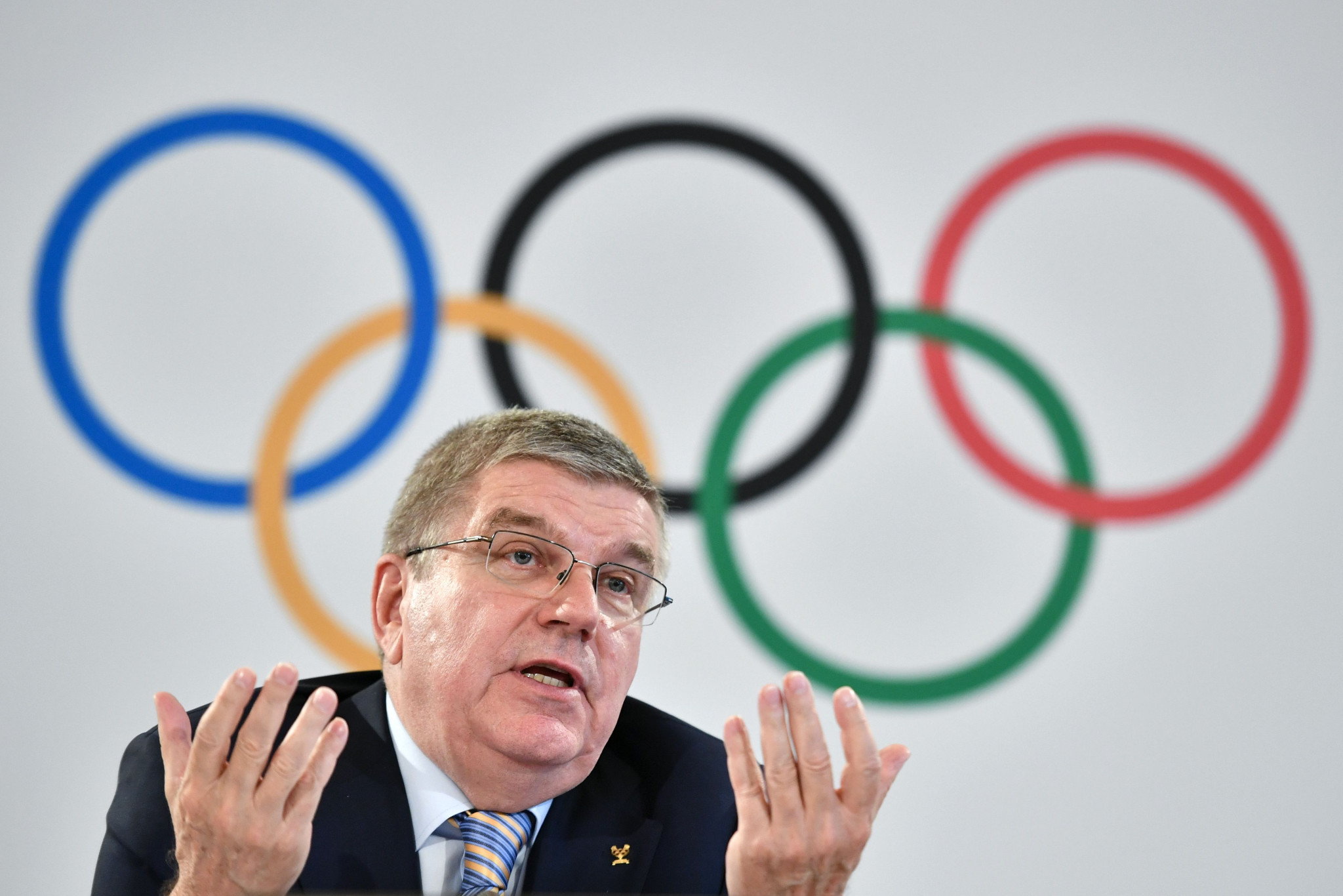 IOC President Thomas Bach said he was hopeful the UN would agree to their request ©Getty Images