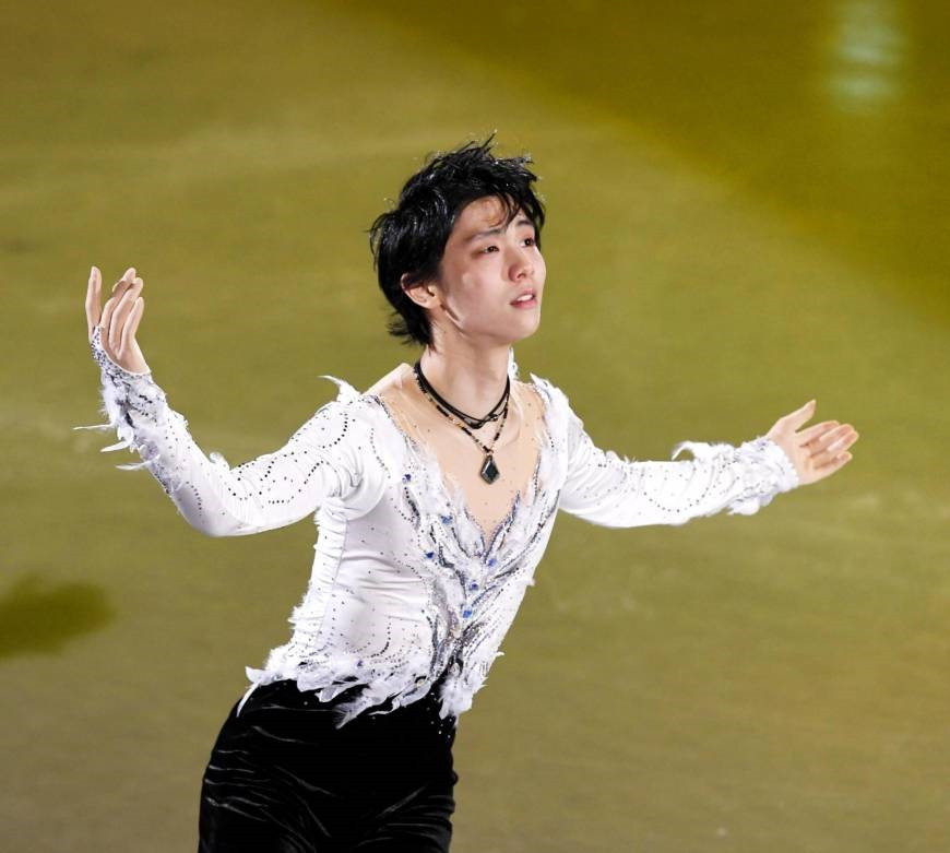 Yuzuru Hanyu is bidding to become only the second man to win three consecutive Olympic singles titles in ice skating ©Getty Images