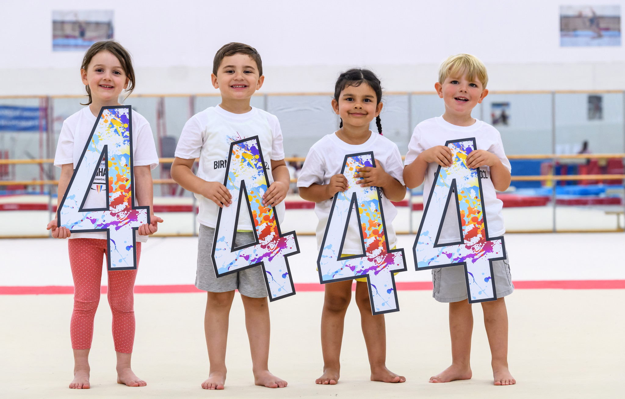 Four-year-olds from the local area helped celebrate the milestone ©Birmingham 2022