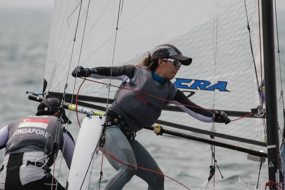 Liu and Lim seal Rio 2016 berth after dominating Nacra 17 event as ISAF World Cup in Qingdao draws to close