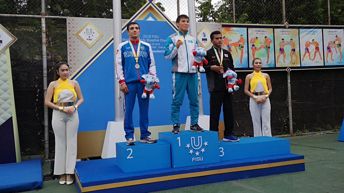 Double gold for Thailand at FISU World University Muaythai Championships 