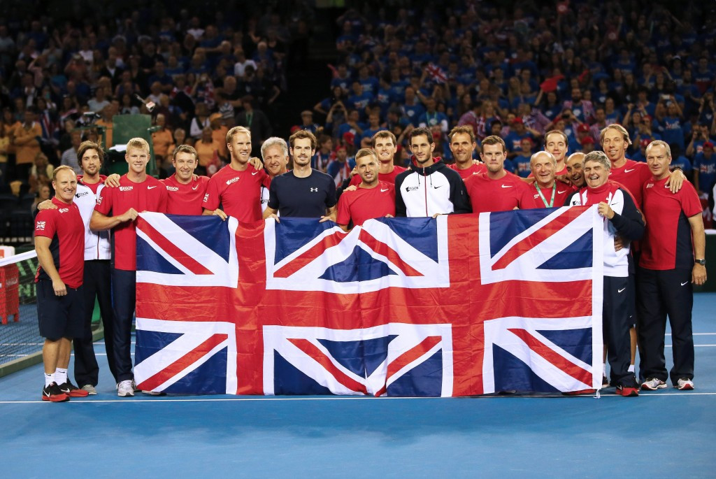 Britain celebrate reaching the Davis Cup final for the first time since 1978  ©Getty Images