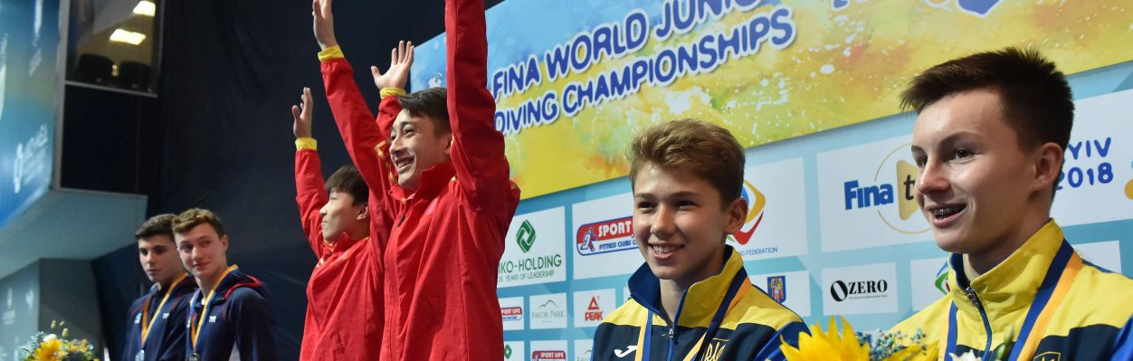 Hosts Ukraine and Sweden reach podium as Chinese gold rush continues at FINA World Junior Diving Championships 