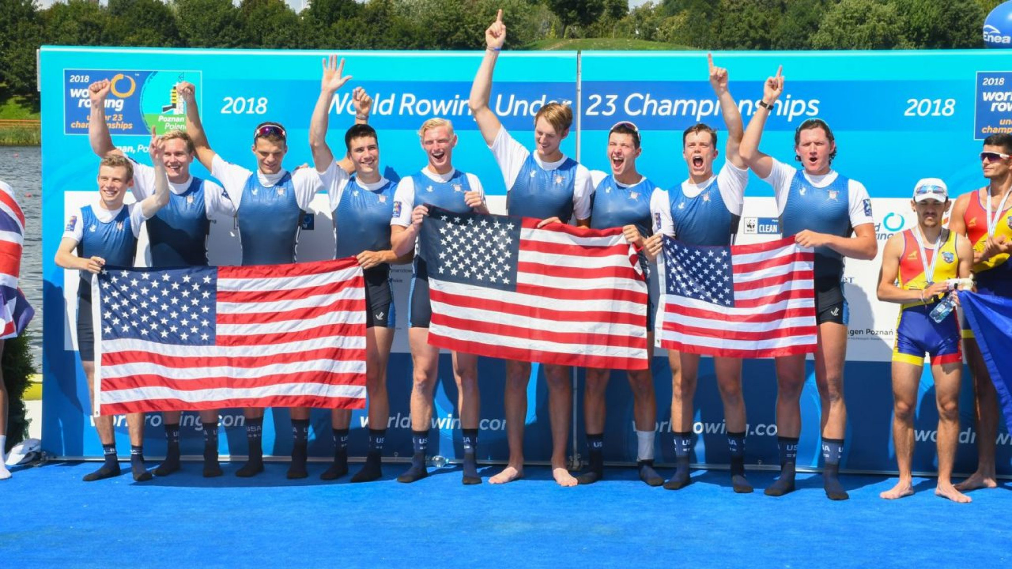 Men's eight leave United States on golden high at World Rowing Under 23 Championships 