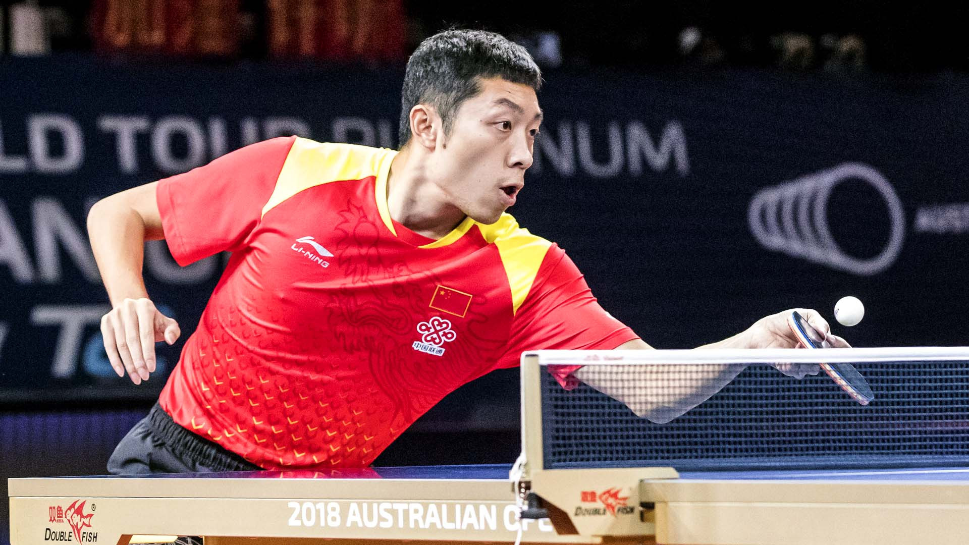 China's Xu Xin earned a morale-boosting victory in the men's final at the ITTF Australian Open in Geelong ©ITTF
