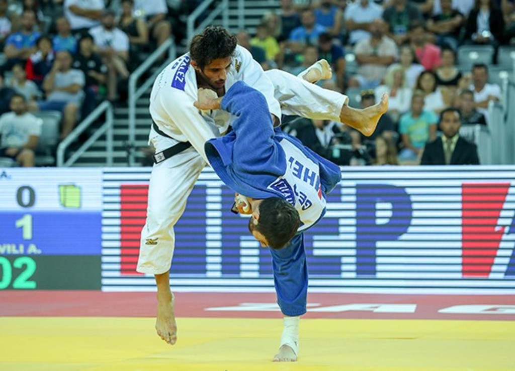 Avtandili Tchrikishvili from Georgia, the former under-81kg world champion, won his first medal in the under-90kg class, taking gold ©IJF
