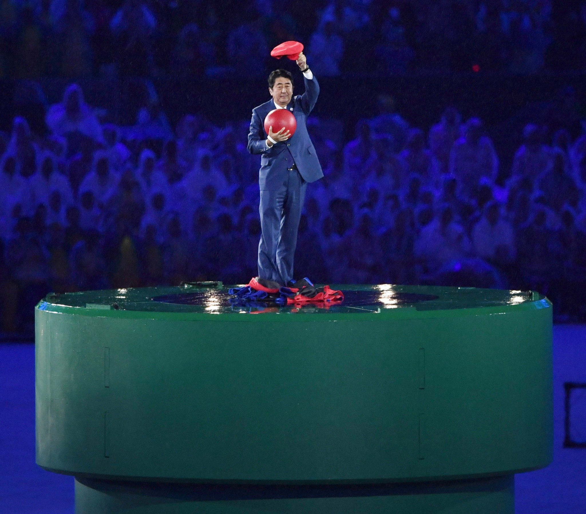 Japanese Prime Minister Shinzō Abe was the star of the Rio 2016 Closing Ceremony when he appeared dressed as Nintendo character Super Mario ©Getty Images