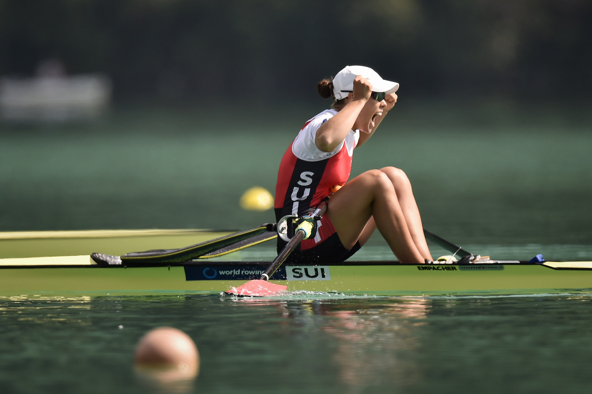 Switzerland's world champion Jeannine Gmelin, unbeaten so far this season, will be hoping to claim victory in the women's single sculls at the European Championships in Glasgow ©Getty Images