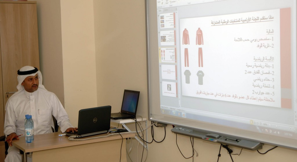 Feras Al Halwachi gave a presentation ahead of the event in Saudi Arabia 