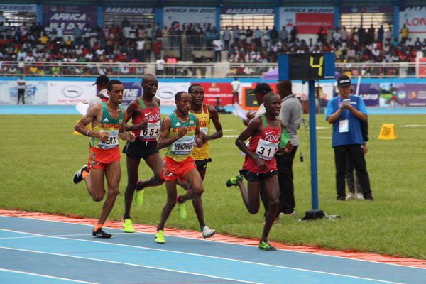 Ethiopia's Jemal Yimer won the 10,000 metres at the African Championships as his travel-weary Kenyan rivals faltered ©IAAF
