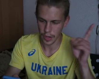 Middle-distance runner Anton Grabovsky has been banned by the Ukraine Athletics Federation after he criticised the quality of the kit provided by Japanese company ASICS ©YouTube
