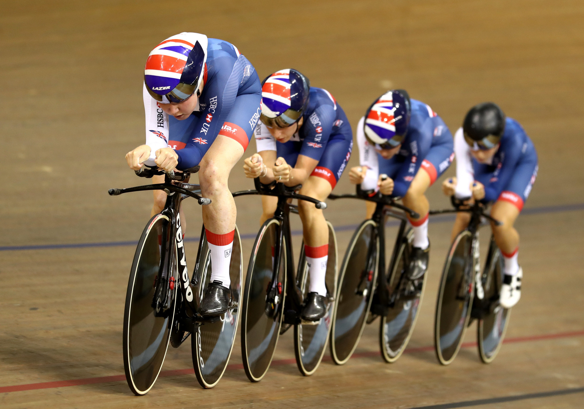 Hosts Britain topped the standings in the women's team pursuit ©Getty Images