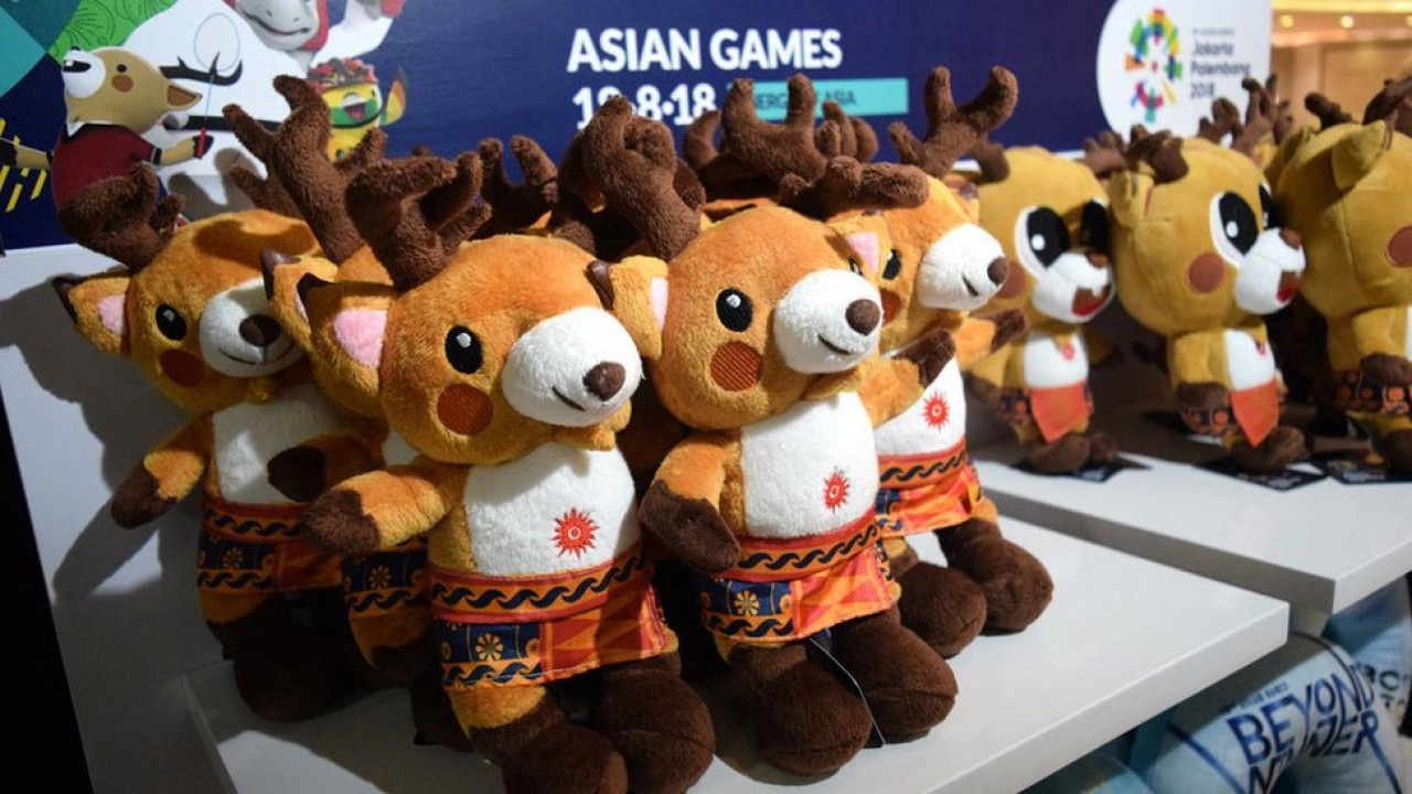 The mascots for Jakarta Palembang 2018 are among the most popular items for sale ©Twitter