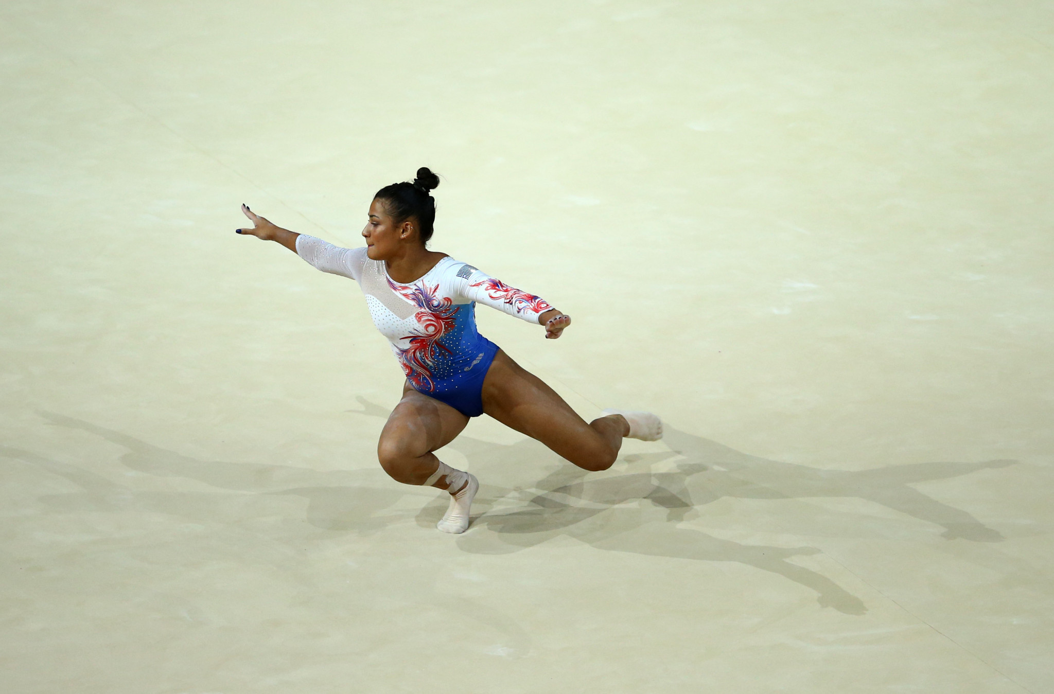 Marine Boyer was among France's winning quintet as artistic gymnastics competition got underway today at the Glasgow 2018 European Championships ©Getty Images