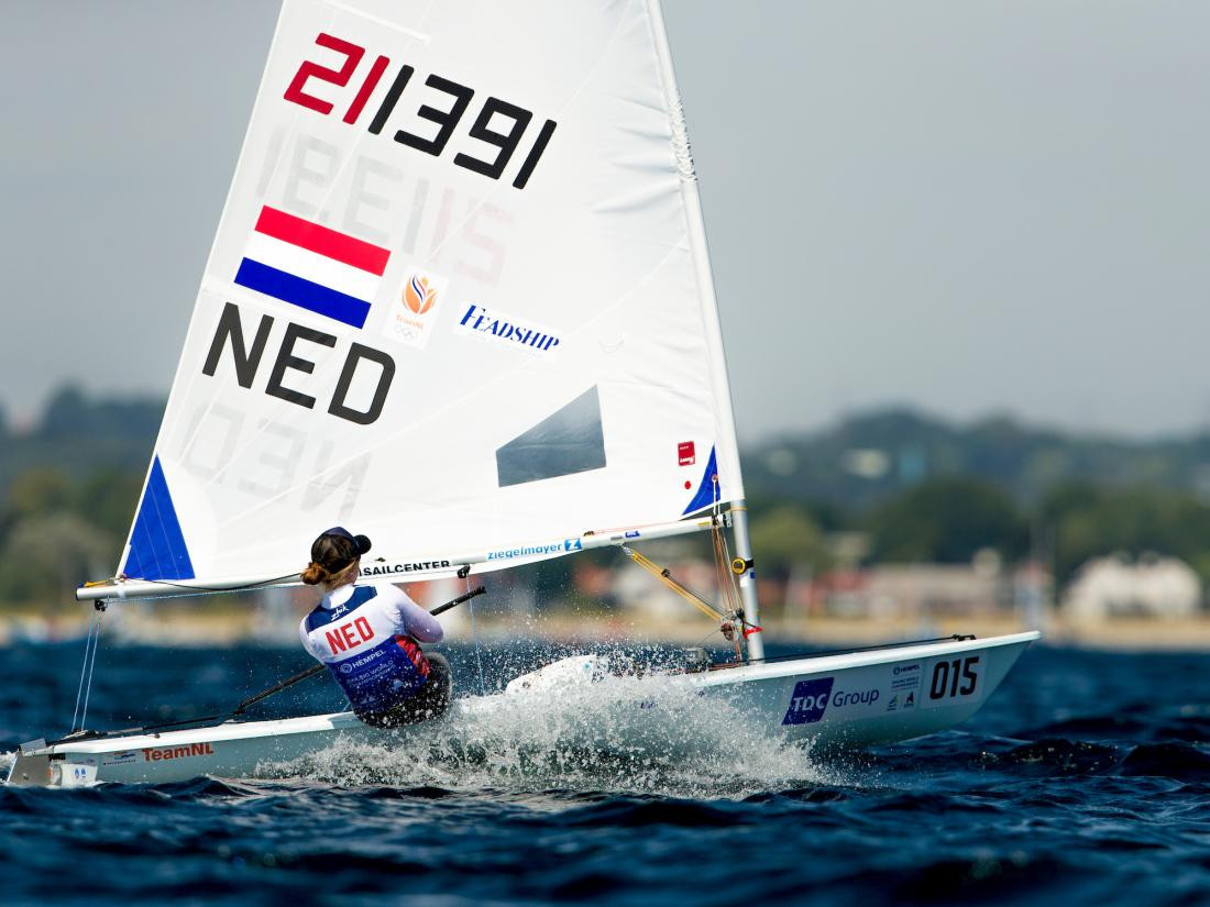 Dutch sailor Maxine Jonker recorded an impressive victory in the Laser Radials class ahead of compatriot Marit Bouwmeester, the three-times world champion, at the World Championships in Aarhus ©World Sailing