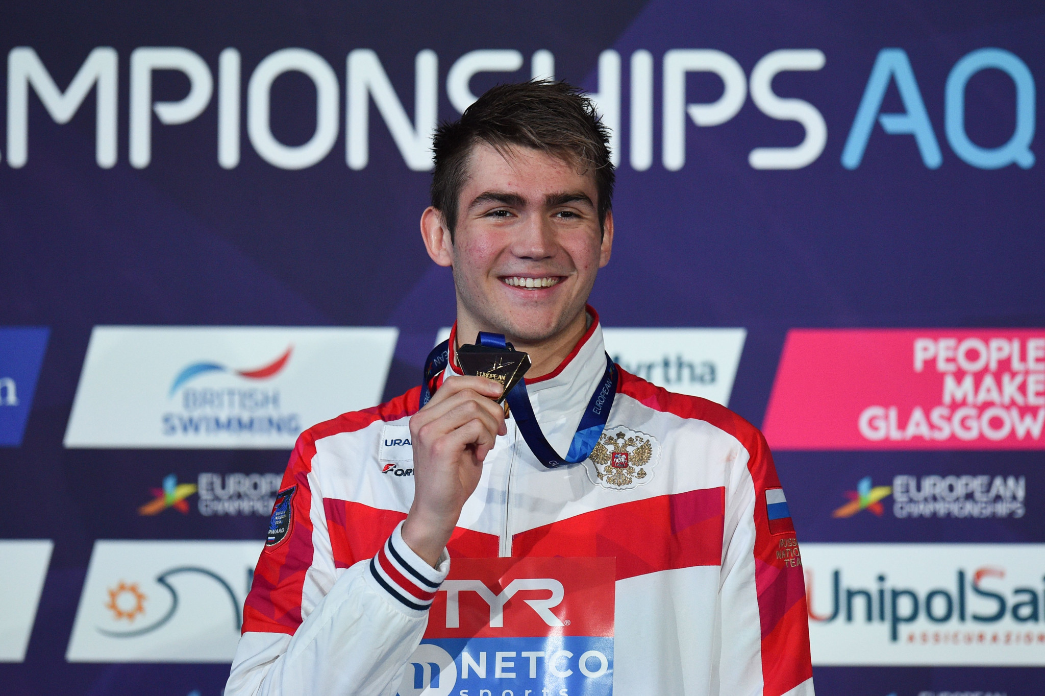 Russia's Kliment Kolesnikov broke a nine-year-old world record to win the men's 50m backstroke final ©Getty Images