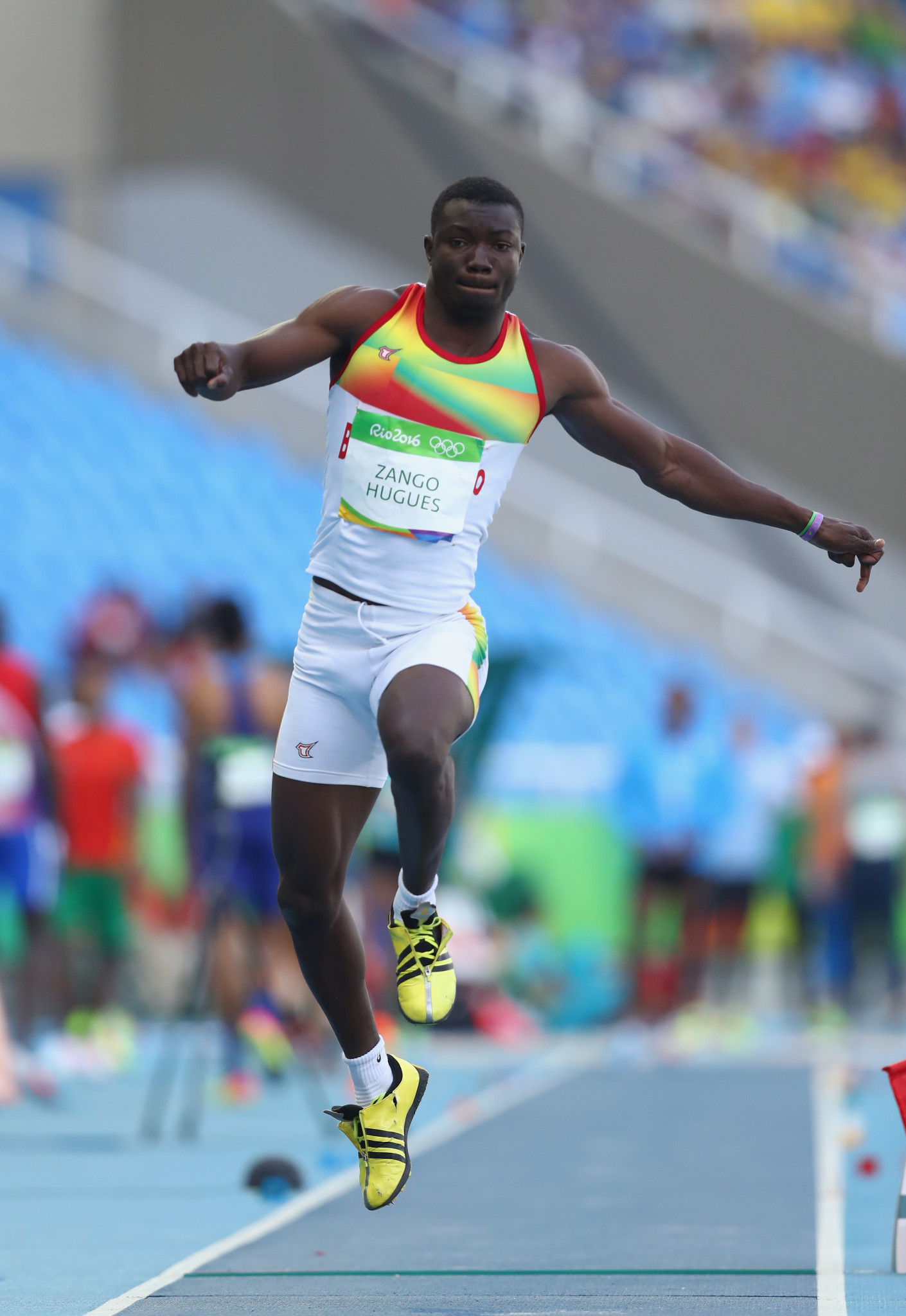 Burkina Faso's Hugues Zango, pictured competing at Rio 2016, was another winner today
