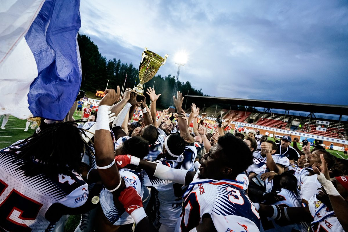 France have won their first European American Football title with a 28-14 win over Austria ©IFAF