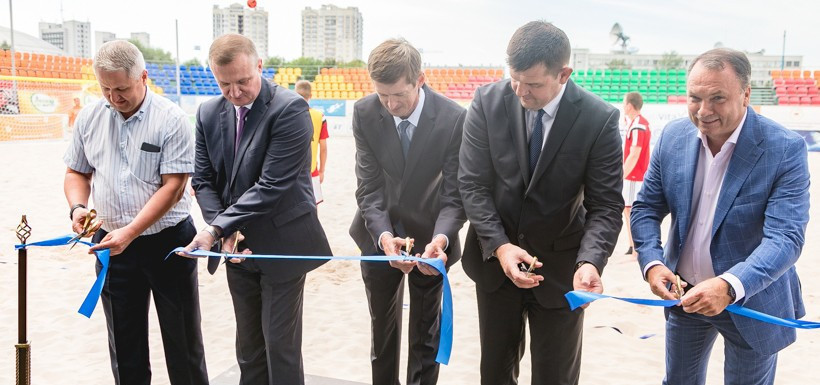 The stadium took just two months to build ©Minsk 2019