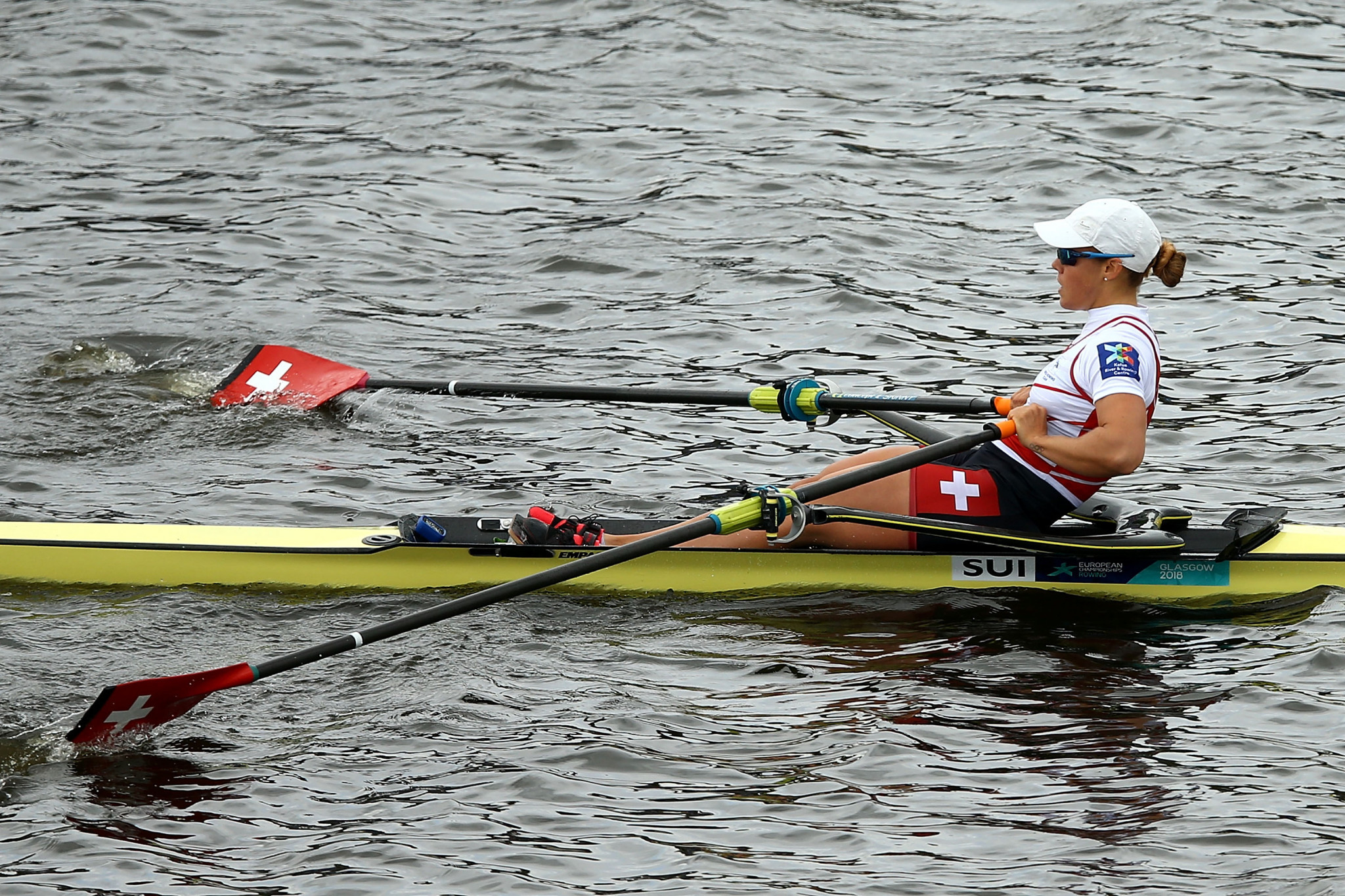 World champion Jeannine Gmelin won the women's single sculls competition ©Getty Images