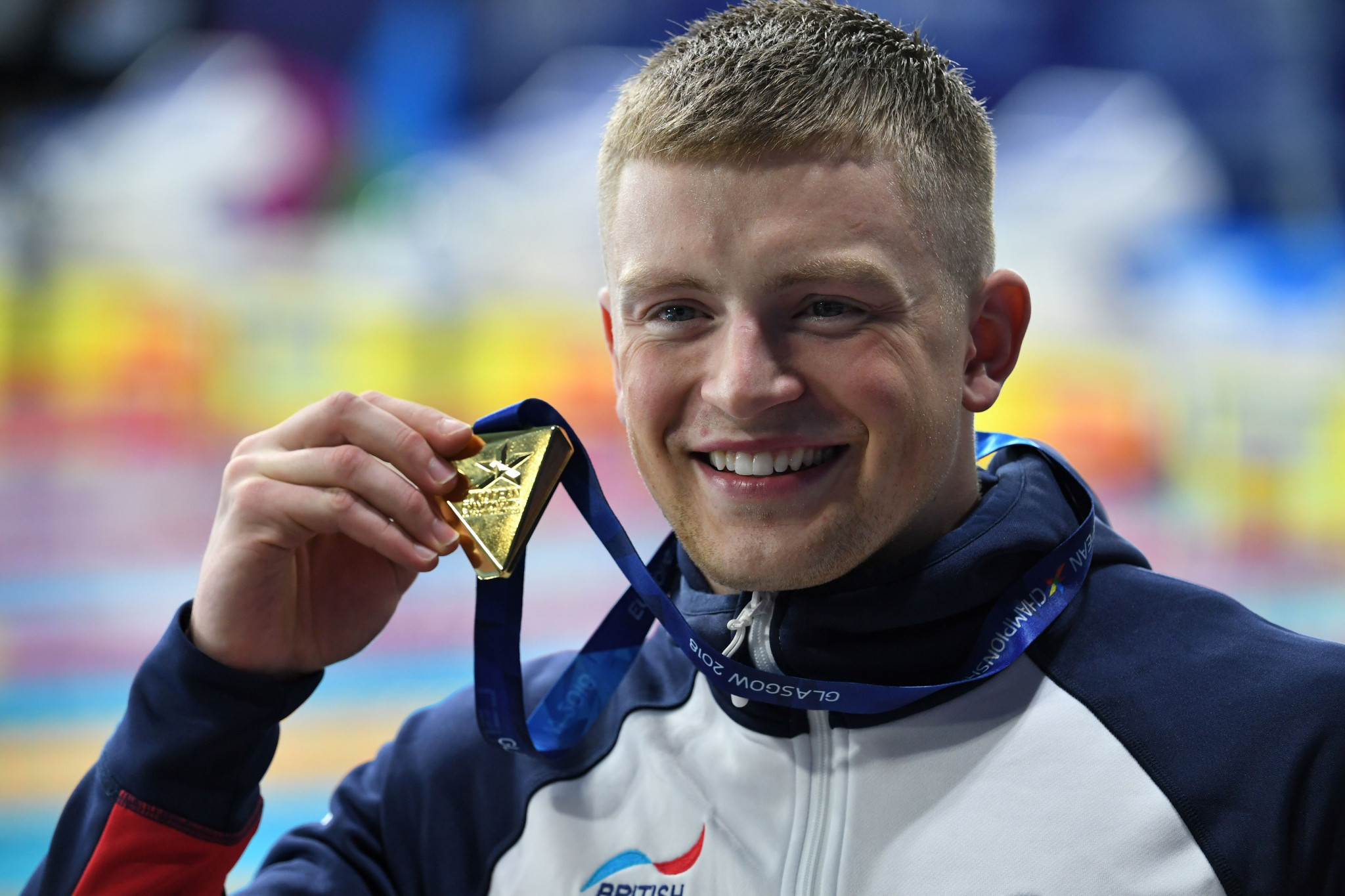 Adam Peaty's 100 metres breaststroke world record set at the Glasgow 2018 European Championships has been adjusted due to a problem with the race timing equipment ©Getty Images