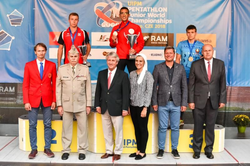 Egypt's Ahmed Elgendy won the men's individual title at the World Junior Modern Pentathlon Championships ©UIPM