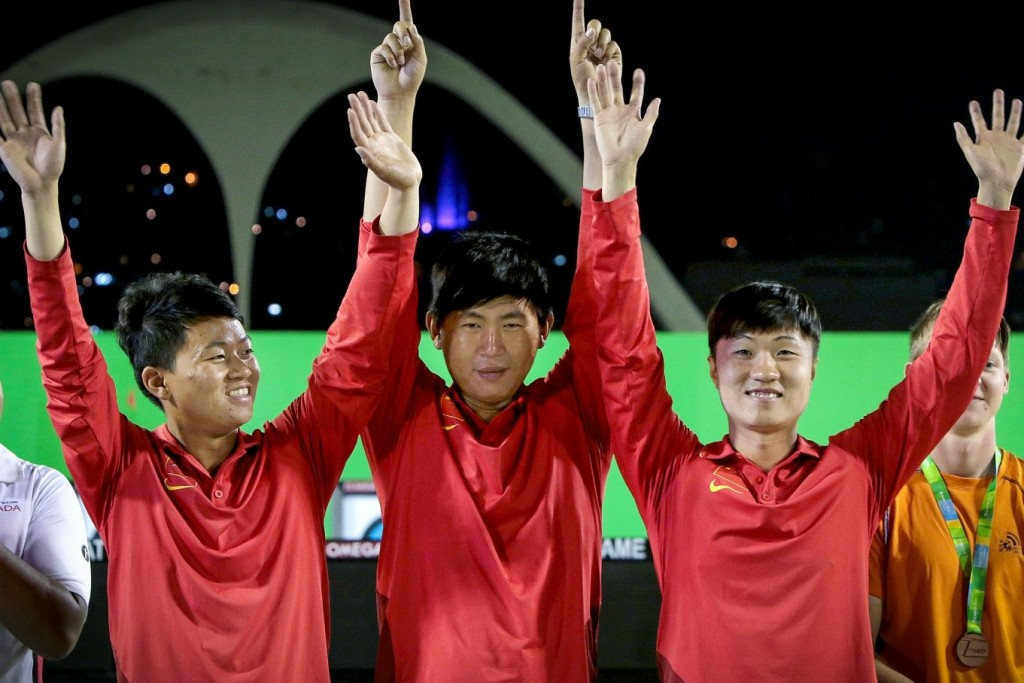 China claim gold in men's team recurve at Rio 2016 archery test event with win over Canada
